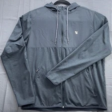 Vuori Sunday Element Jacket Mens XL Ink Blue Performance Gym Training Running