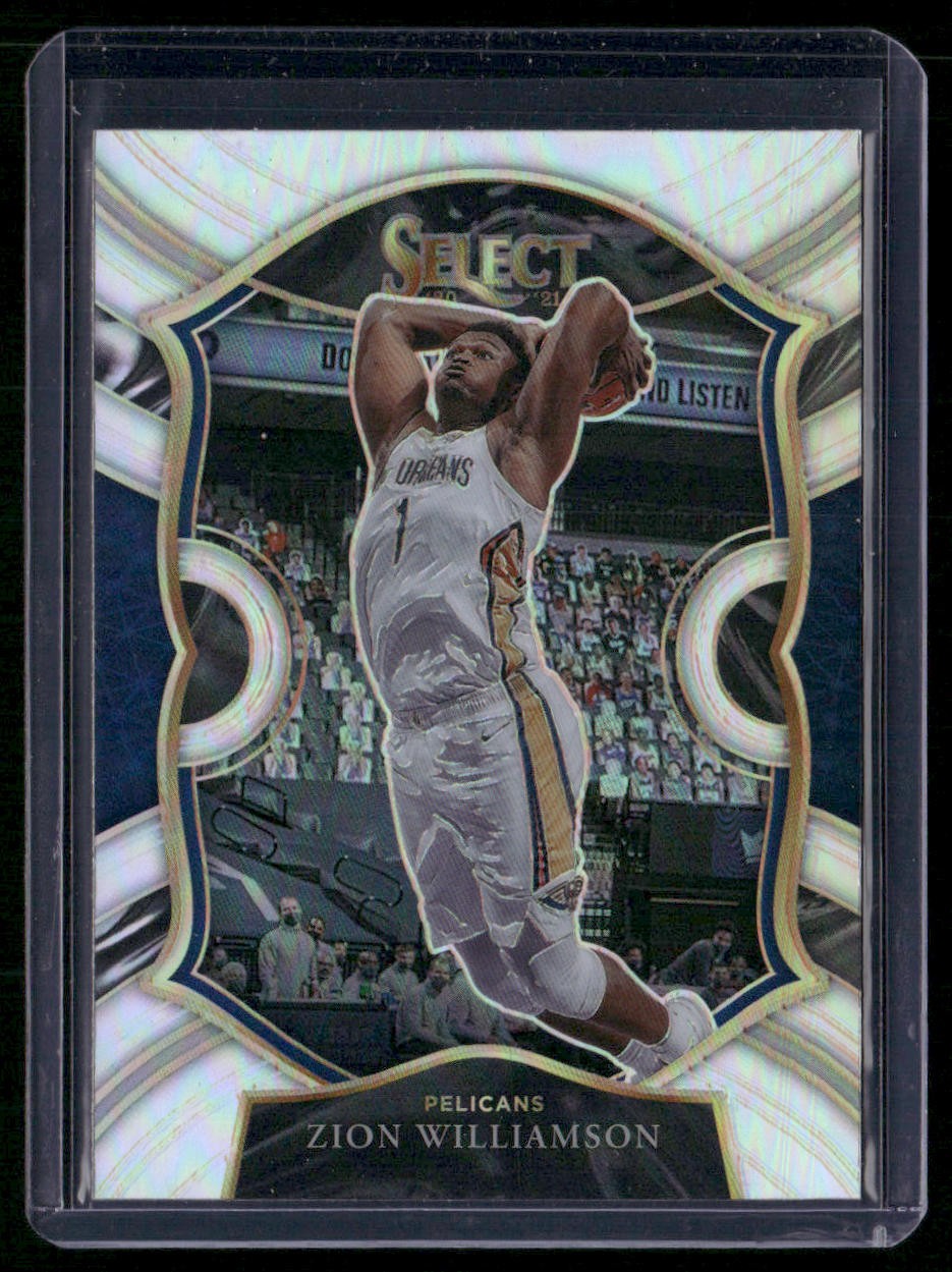 2020-21 Panini Select #1 Zion Williamson Silver Prizms