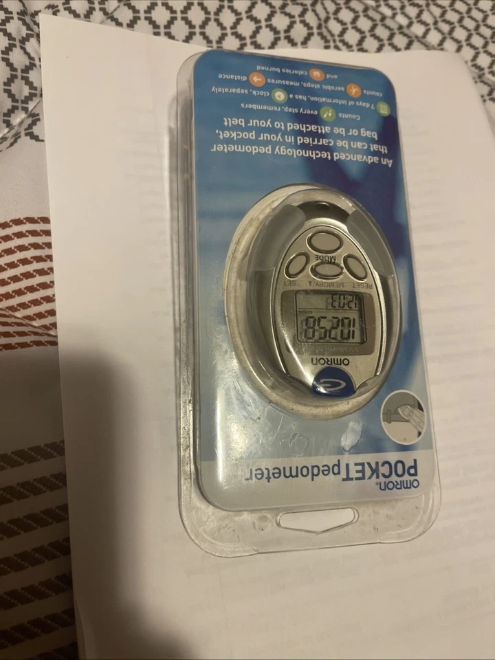Omron Digital Pocket Pedometer w/ Belt Clip Strap HJ-112 - Brand New / Sealed - Image 2 of 4