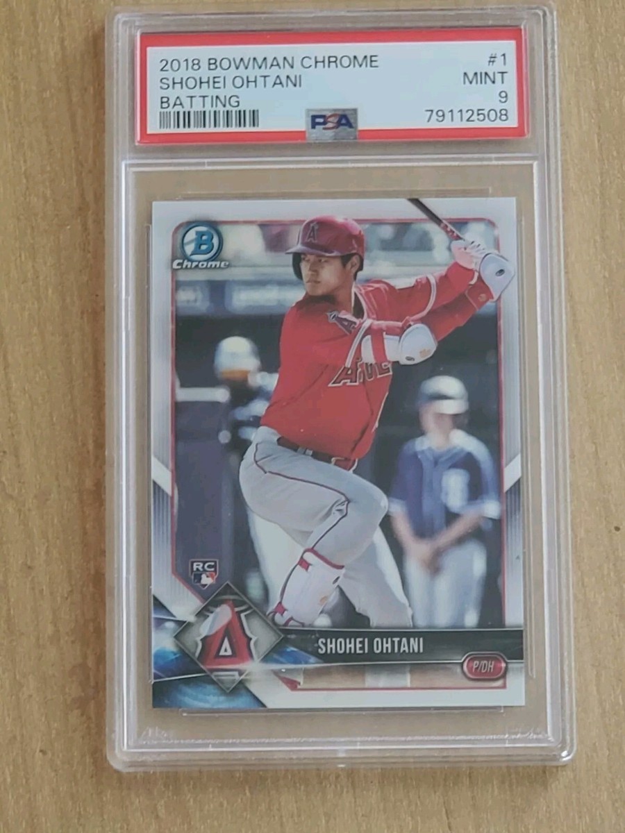 2018 Bowman Chrome Batting Shohei Ohtani RC rookie card #1 2018 Bowman Chrome Batting Shohei Ohtani RC rookie card #1