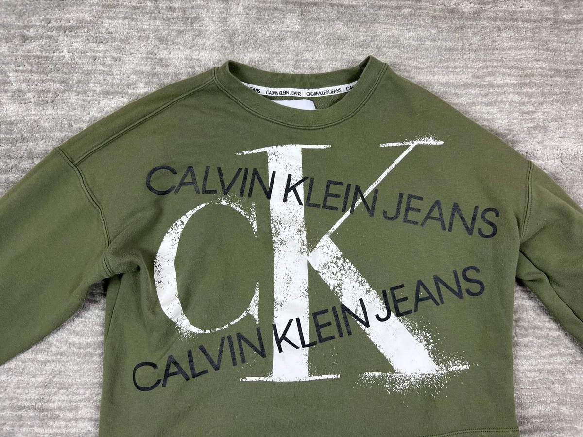 Calvin klein top sweater green