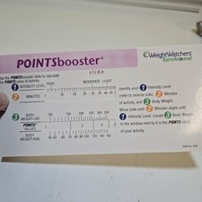 Weight Watchers POINTS Booster Slide Tracker Activity Value WW Turnaround Plan