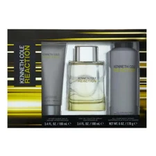 Reaction by Kenneth Cole   3 Pc Gift Set Includes: ( 3.4oz EDT Spray + 3.4oz A/S