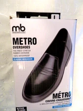 Over Shoes Size L Shoe Size 10/11 Black NIB-Moneysworth & Best- Men's- Metro-