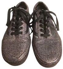 VANS Black Multicolor Rainbow Glitter Shoes Sneakers Size 5 Mens 6.5 Womens