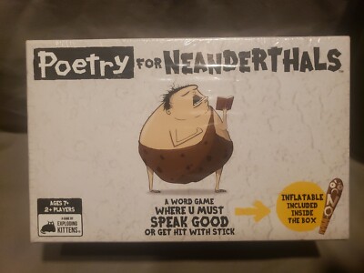 Poetry For Neanderthals Word Game by Exploding Kittens Brand New Sealed
