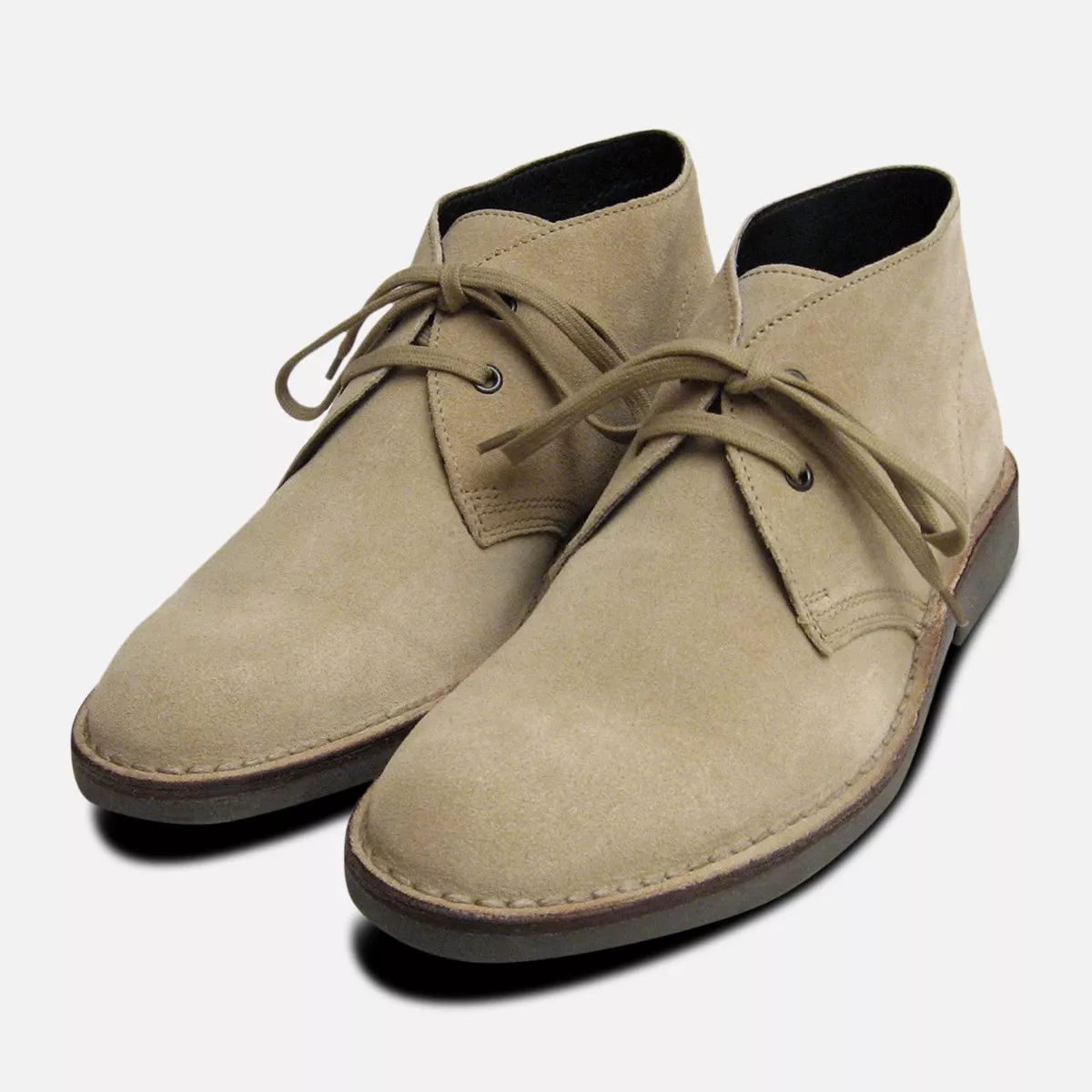 Original Sand Suede Mens Italian Desert Boots eBay