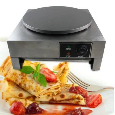 MARKENLOS 40cm Crepes Maker Crepesgerät Edelstahl Crepesplatte Crepe Crepesplatte 3000W