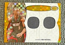 🔥DWYANE WADE 2006 BOWMAN BOARD OF DIRECTORS GOLD GAME USED JERSEY /25!🔥HEAT!