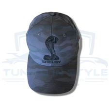 Ford Mustang Shelby Embroidered Logo Baseball Cap Gray Camo Official Licensed