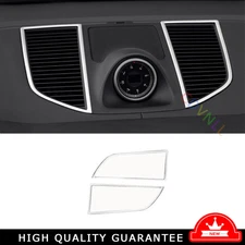 Central Console Air Outlet Vent Trim For Porsche Macan 2015-2021 Silver Titanium