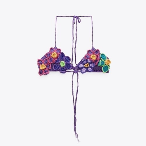 Top de ganchillo floral ZARA 0653/225 S-M - Imagen 11 de 15