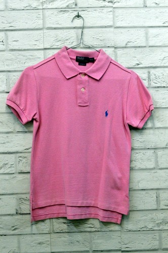 Polo Bimbo Ralph Lauren Taglia 8 10 Anni Cotone Rosa Manica Corta Bambino  Usata | eBay