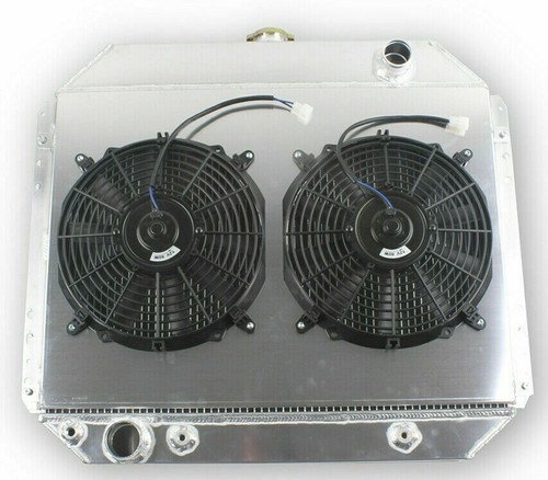 3 ROW Radiator&Fan For 66-79 Ford F100/150/250/350 Bronco Truck 302 351 400 460 - Picture 2 of 12