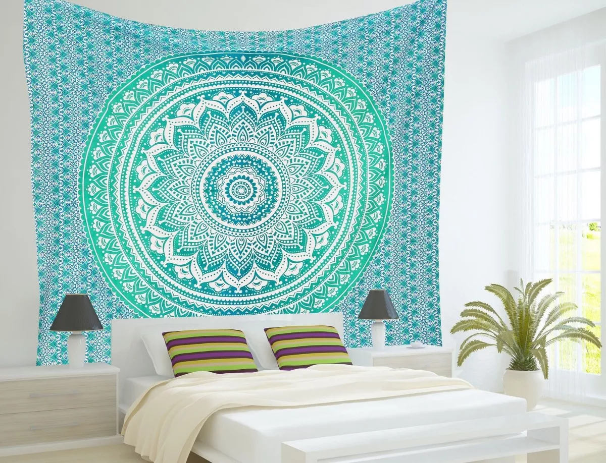 Large mandala tapestry sales