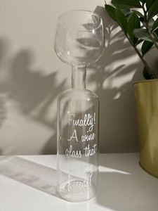 Butelka wino kieliszek śmieszny prezent  finally a wine glass that fits my needs