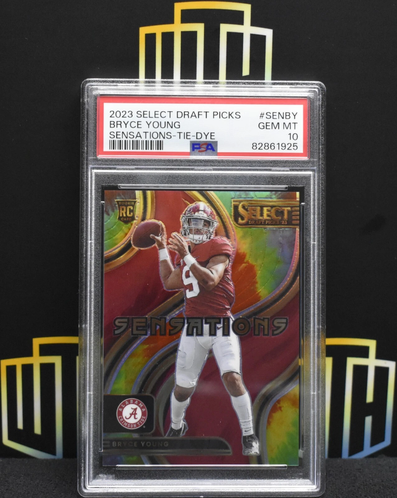 Bryce Young Panini Select Draft Picks Sensations #SENBY Tie-Dye