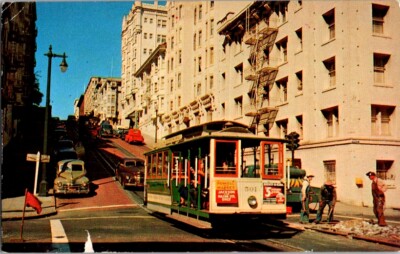 Vintage Postcard San Francisco CA California Cable Car No. 501             C-647
