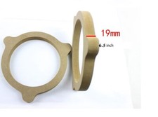 2Pc to 6.5" MDF Adapter Speaker Ring Speaker Mounting Spacer Ring Car Audio