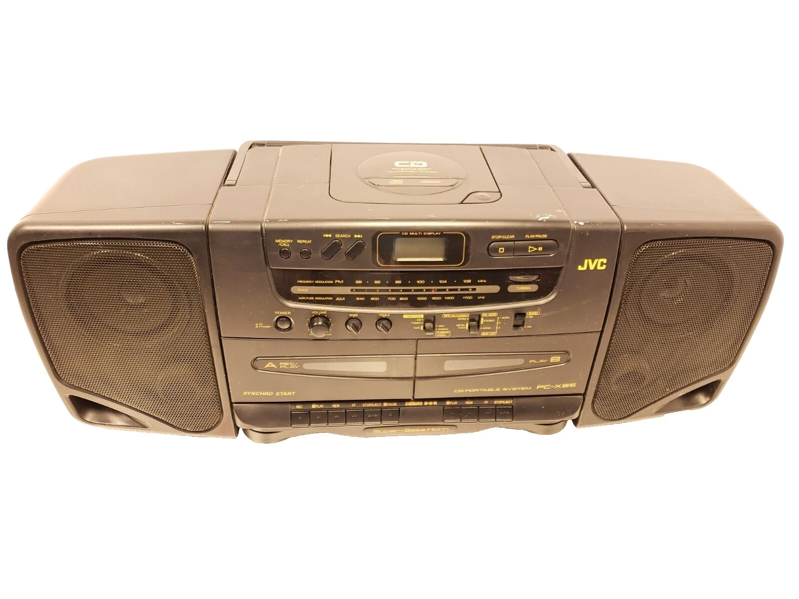 Estéreos y radiocasetes portátiles JVC Negro