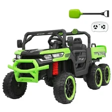 24V Kids Ride on Toy 2 Seater Electric Dump Car Power Wheels Truck w/Remote MP3
