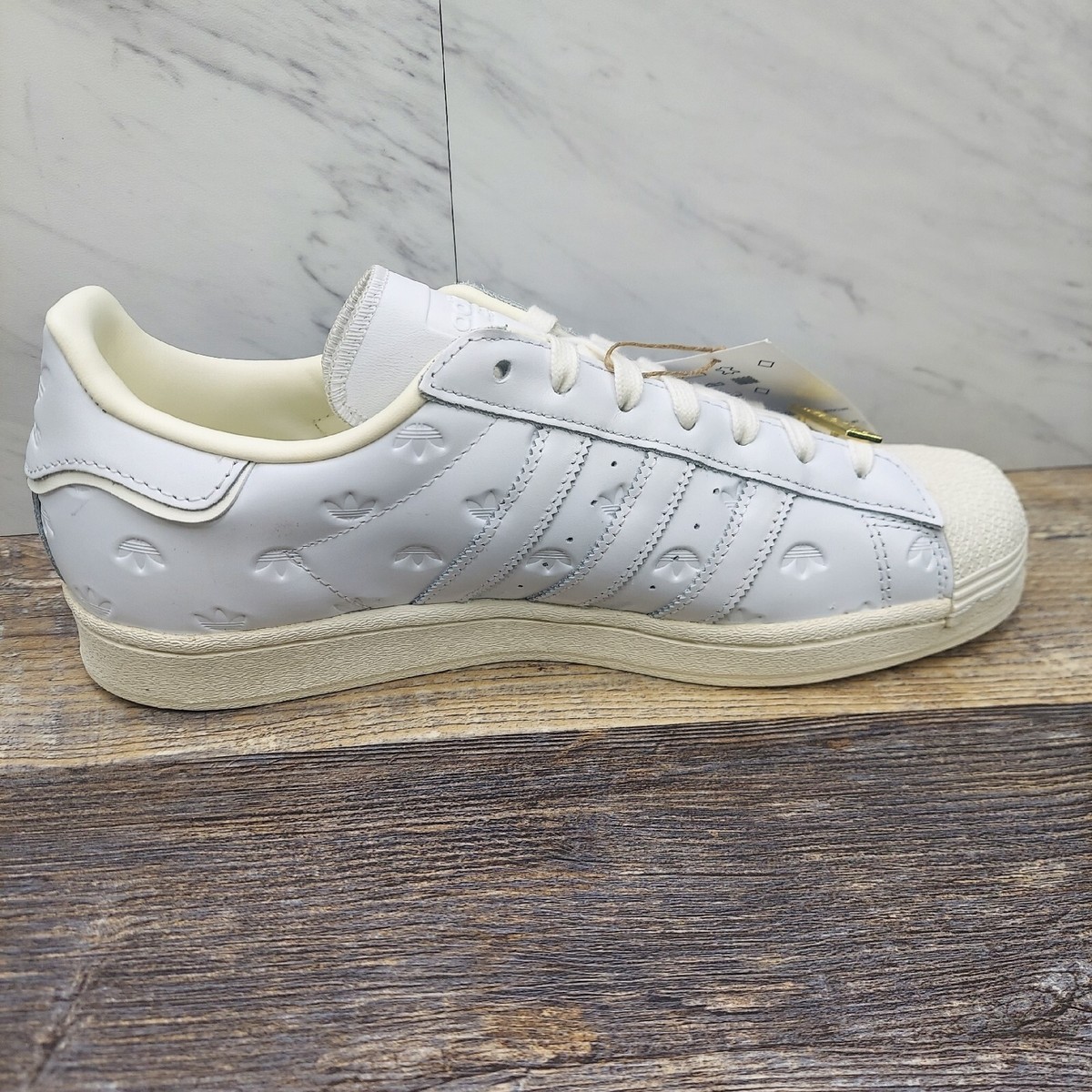 Adidas Originals Superstar White Gold Shoes Sneakers GY0025