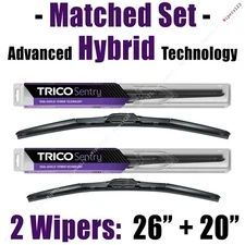 Matched Set of 2 Hybrid Wipers 26"+20" Trico Sentry Wiper Blades - 32-260 32-200