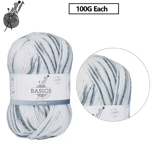 10x100g SUPER BLEND Multi Knitting Yarn Soft Acrylic Crochet Craft Art Wool Ball - Picture 13 of 59