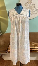 Vintage MCM Floral Heiress Midi Nightgown Small/Medium 60  s