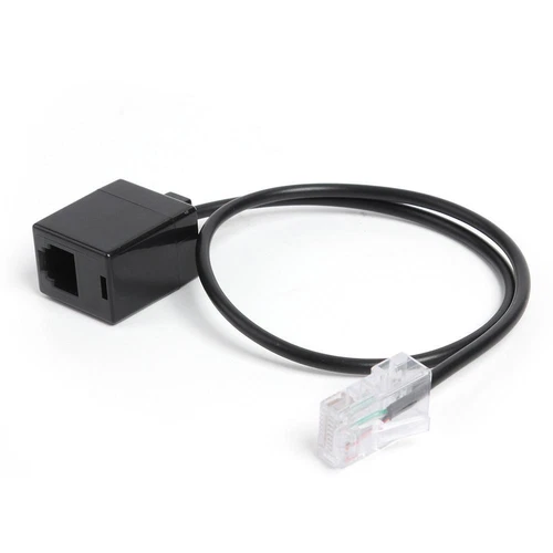 Headset Adapter Cable Ethernet RJ45 8P8C Plug to RJ11 6P4C Socket Converter