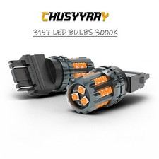 For Dodge Ram 2500 1994-2013 3157 LED Front Turn Signal Bulb Amber Yellow