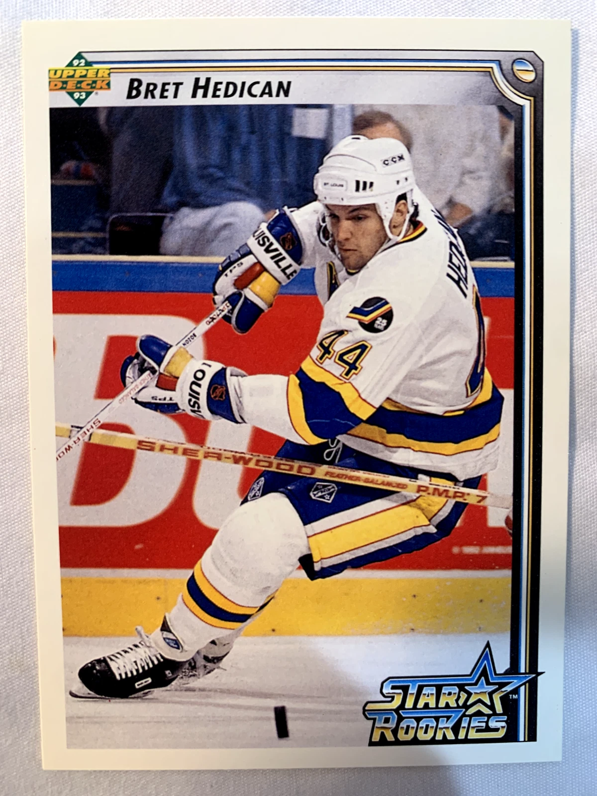1992-93 Upper Deck #414 Bret Hedican Rookie St. Louis Blues FREE SHIPPING!