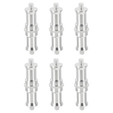 6pcs 1/4" to 1/4" Male to Male Camera Spigot Screws Converter Tripod Adapters