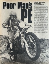 SUZUKI TS250B - ORIGINAL 1977 ROAD TEST COVERING 2 PAGES