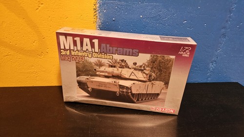 Char M1A1 Abrams armée 3ème division d'infanterie Maquette Irak Dragon 1:72 kit 7215 NON OUVERT - Photo 2/7