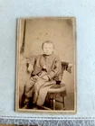 Civil War Union boy in uniform  CDV Photograph Mitchell New Castle PA new Iron