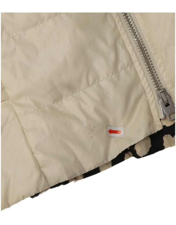 COACH Womens Hooded Padded Jacket UK 14 Medium Off White Polyester CN11 - Image 3 of 4