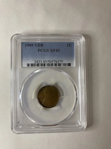 1909 VDB 1C Lincoln Wheat Penny | PCGS XF45