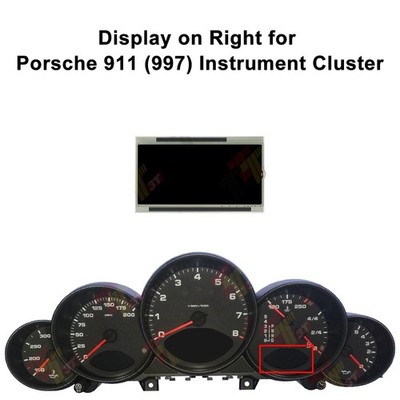 Right Side Display for Porsche 911 (997), Cayman (987), Boxster
