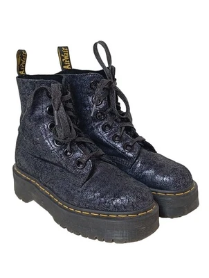 DR. MARTENS Botte gothique Dames Botte haute T EU 40 noir style décontracté - Photo 1/4