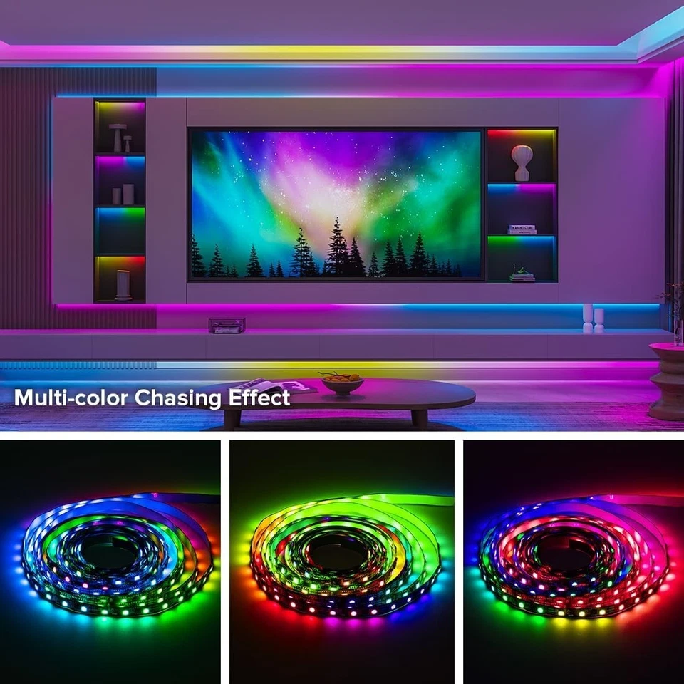 5M 12V WS2812B 5050 RGB LED Strip Light 150 300 Leds Individual Addressable - Image 4 of 4