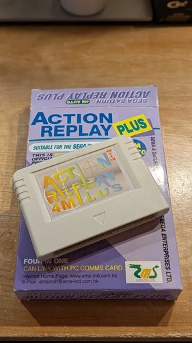 Sega Saturn Action Replay Plus 4M Memory / Cheat Card