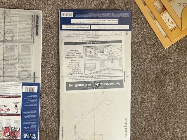 PLAID STENCIL DECOR Wall Stencil  Rose Cabbage Rose, Iris, Holiday, Ferns CHOICE - Image 4 of 4
