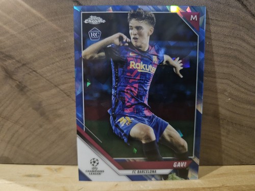 2021-22 Topps Chrome UCL Sapphire Edition - Gavi #25 (RC) Barcelona Spain