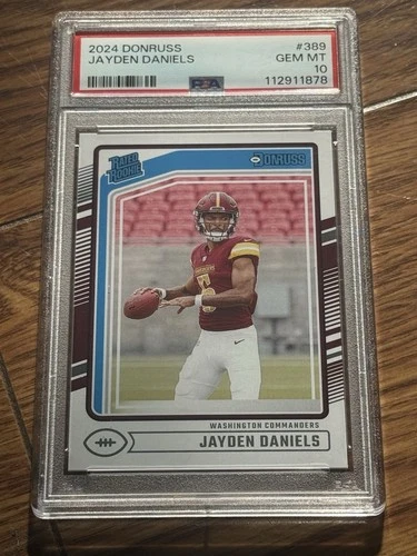 PSA 10  2024 Panini Donruss - Rated Rookie Jayden Daniels #389 (RC)