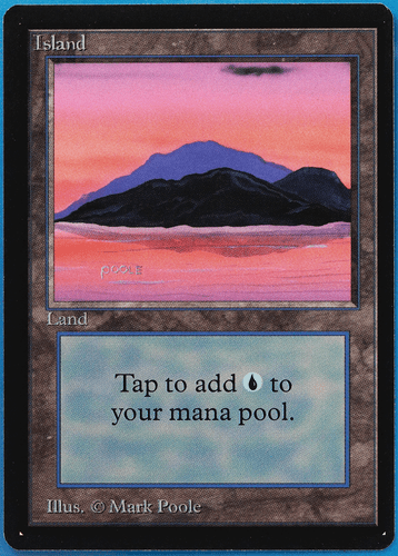 Island (C Dark Purple) Beta NM Basic Land MAGIC MTG CARD (ID# 507459) ABUGames - Picture 1 of 2