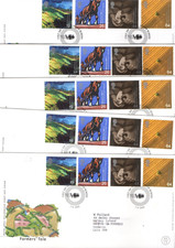 1999 MILLENNIUM : FARMERS' TALE FDC'S X7 FROM COLLECTION BX1/21