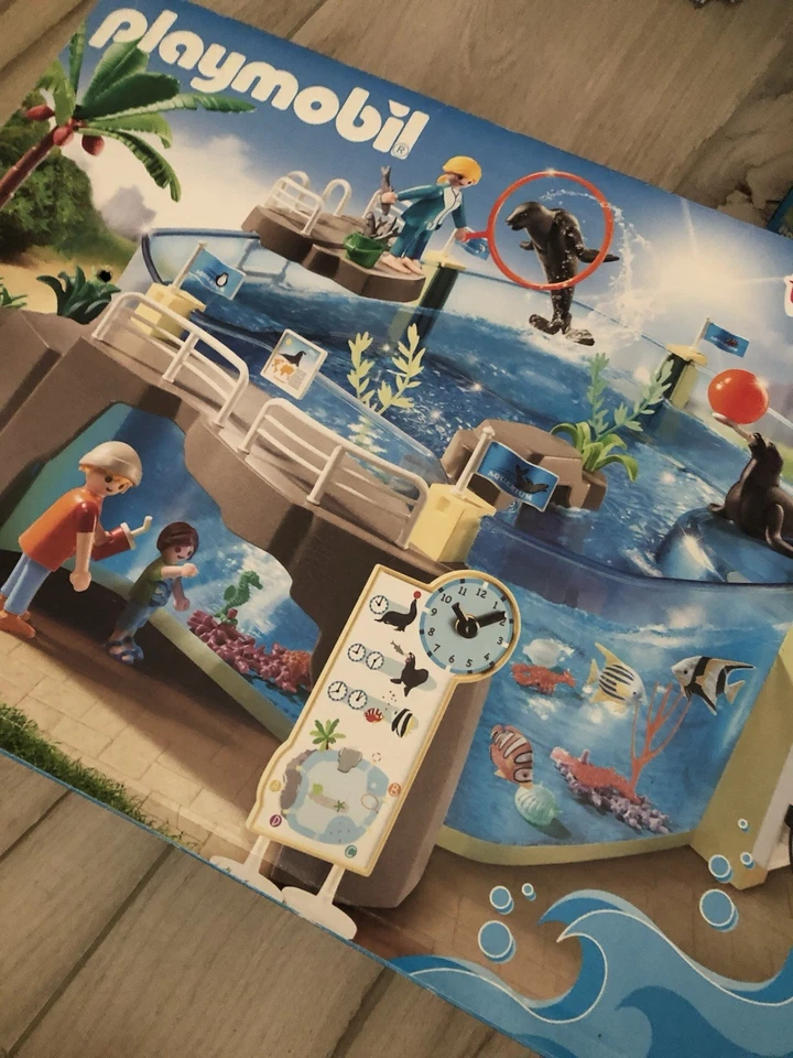 PLAYMOBIL 9060 Aquarium bassin avec otaries, figurines et accessoires - Photo 1/4