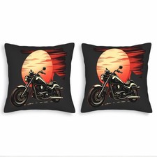 Set of 2 Throw Pillow Covers 18x18in -Stylish Square Cushion Cases for Couch Bed