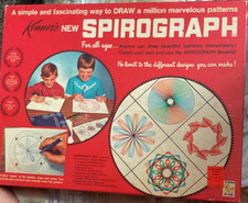 Kenner Spirograph Drawing Toy Set 1967 MPN 401 Character Family Ages 4-7